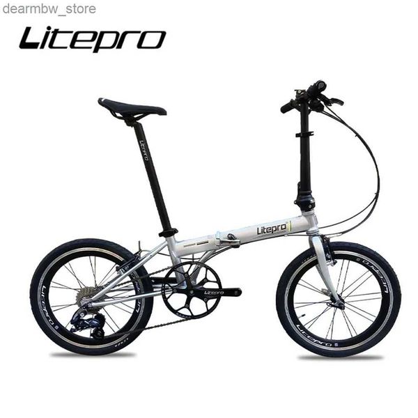 Bikes litepro 20inch pliage vélo en acier cadre en alliage externe 10 vitesse