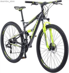 Bikes Mens and Womens Mountain Bike Roues de 29 pouces Shifters à 24 vitesses Sous-suspension Mécanique Disc freins L48