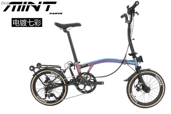 Bikes Mint T9c 16inch Bike pliant / 9 vitesses à trois vitesses pliantes / vélo de frein à disque L48