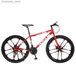 Fietsen Mountainbike 26 inch fiets 21 versnellingen Corrosiebestendig Afdichting As Gedurfde voorvork Praktisch Aluminium Gewone voet Q231030