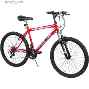 Fietsen mountainbiken jongens 24 inch wielen met 18 speed grip shifter en dubbele handrammen in rode fietsen vouwen mtb bycy road fietsen l48