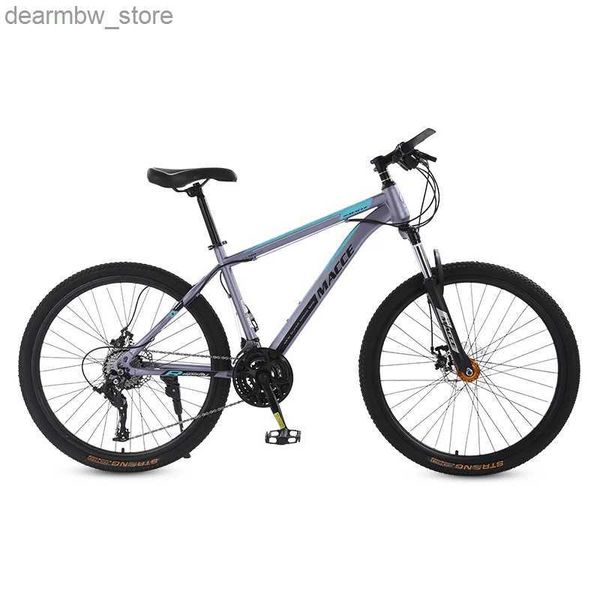 Bicicletas New 2024 Disc Brake MacCe Mountain Bike 26 pulgadas 21 Velocidad de altura de acero de alta bicicleta Off-Road L48