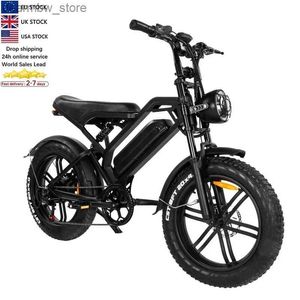 Bicicletas recién v20 ECTRIC BICYC 1000W 48V 15AH EBIKE 20 pulgadas Fat Tire Ectric City Mountain Bike Unisex Ectric Bike L48