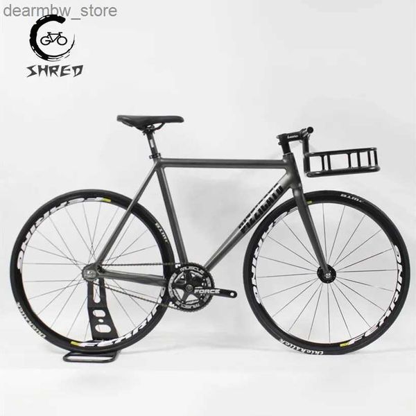 Bikes Pizz- Fixe Gear Bike 700C Track Sing Speed Racing Bicyc avec rayons plates Wheelsset Fixie Fixie Fixie 52.5 cm 55cm L48