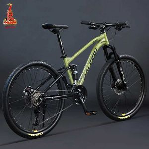 Bikes raleigh 26 pouces 29 pouces de la queue douce de la queue de montagne Downhill Mountain Bicycle Double amortissement Bike Gravel Cross Country Dirt Bike Y240423