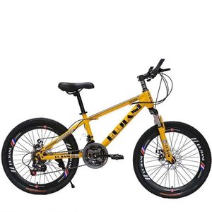 Vélos Ride-ons 20 pouces Enfants Vélo de montagne variable à vélo à vélo avant et arrière Disc de conception de frein à haut carbone Cadre en acier en carbone y240527