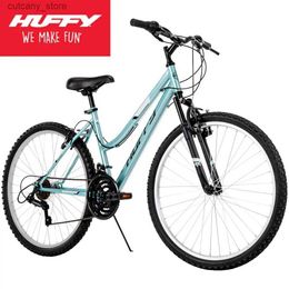 Fietsen Ride-Ons 26 2023 Nieuwe Huffy Rock Creek Dames Bicyc 18-speed mountainbike Mint Man Blke L240319