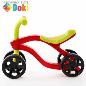 Fietsen Ride-Ons 4 wielen Kinderduwscooter Loopfiets Walker Baby-scooter Fiets voor kinderen Buitenrit op speelgoedauto's Slijtvast Q231017