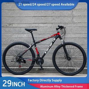 Fietsen ride-ons aluminium legering mountainbike 29 inch 21/20/27 speeds dubbele schijfrem cross-country fiets fiets 29inch l47
