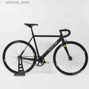 Fietsen ride-ons Aventon cordoba vaste versnelling fiets enkele snelheid track fixie fiets 700c aluminium frameset koolstof vork met 48t crankset v rem l47