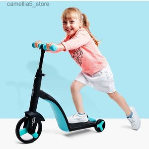 Fietsen Ride-Ons Kan op een babyscooter rijdenDrie-in-één kinderscooter 1-2-3-6 jaar oud Baby jojo-slipper kan zitten en rijden Q231017