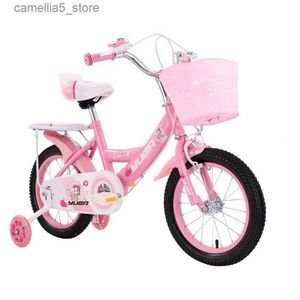 Bicicletas Ride-Ons Bicicleta para niños con ruedas auxiliares con cesta Marco de acero con alto contenido de carbono Bicicleta de 12/14/16/18/20 pulgadas para niños de 2 a 10 años Q231018