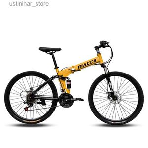 Bikes Ride-ons China Factory Mountain Pliage Bicycle MACCE Double Disc frein 26inch 21/24/27 Vitesses pliantes Bélo