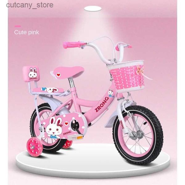 Vélos porteurs Cycling City Vélos de cyclisme en acier à haute teneur en carbone pour enfants avec roues auxiliaires 3-6-10 ans New Hot Sa 2023 DropShipping L240319