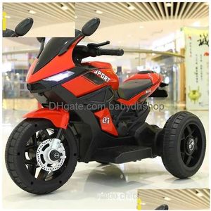 Bicicletas Ride-Ons Doki Toy Childrens Motocicleta eléctrica Triciclo 2-6 Niños y niñas El automóvil puede sentarse Personas Cochecito Batería 2023 Drop de DHZWX