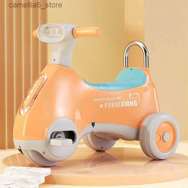 DokiToy moto électrique pour enfants 1-6 ans mâle et femelle bébé Tricycle pédale batterie voiture avec musique légère jouet voiture Q231017