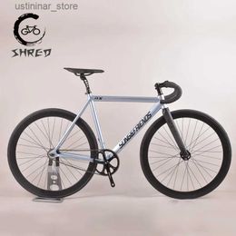 Bikes Ride-ons Fixed Gear Bike 48cm 53cm 56cm 60cm Speed Speed Fixietrack Bicycle Aluminium Aluminium Cadre en alliage en fibre de carbone 40 mm roue en alliage L47