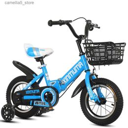 Bikes Ride-Ons Vélo pliable pour enfants 12/14/16/18 pouces vélo avec roues auxiliaires clignotantes pneus à grosses particules cadre en acier à haute teneur en carbone Q231018