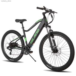 Fietsen Ride-Ons HILAND Gratis Verzending 7 Speed Ectrische Fiets 36 V/250 W Mountain Bicyc 27.5 Inch Band Aluminiumlegering Frame L240319