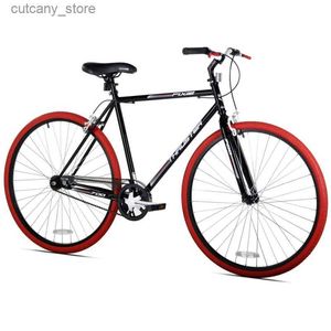 Vélos Ride-Ons Kent 700c Thruster Fixie vélo homme noir/rouge vélo de route vélo de route en carbone vélos L240319