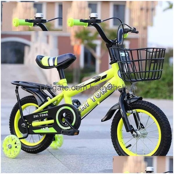 Bicicletas Ride-Ons Bicicleta para niños 12/14/16/18 pulgadas Bicicleta para niños Niño y niña de 3 a 12 años Regalos para montar Aprende a montar Nce Drop Delivery Toy Dhxye