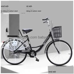 Fietsen Ride-Ons Koreaanse stadsbicyc 22 inch 24 inch Adt Student Dames Prinses Sty Bike L240319 Drop Delivery Speelgoed Geschenken Sport Buiten Dhhmv