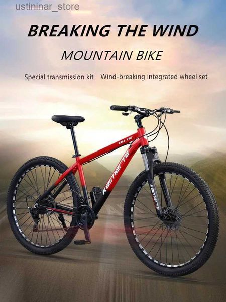 Bicicletas Ride-on Mountain Bike Aluminio Aleya Velocidad Velocidad Velocidad de disco Bicicleta de freno 27.5/29 pulgadas Men adultos Absorción de choque bicicleta de montaña L47