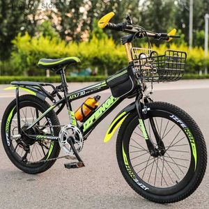 Bikes Ride-Ons Nouveau Bicyc Absorption des chocs VTT vitesse variable Bicyc étudiant haut de gamme banlieue Bicyc enfants pliant Bicyc L240319