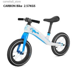 Vélos Ride-Ons Rolling Stone fibre de carbone enfants bébé Balance vélo enfant en bas âge marche toboggan vélo 12 "carbone ultraléger 2.57kgs Q231017