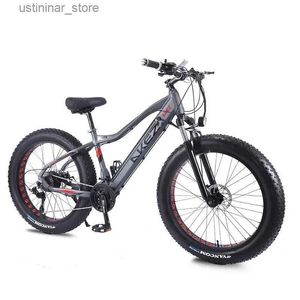 Fietsen rit-ons US EU UK 4.0 dikke band 26 inch elektrische sneeuw fiets Mountain E Bike 750W borstelloze motor Cruiser Bike For Men Electric Bicycle L47