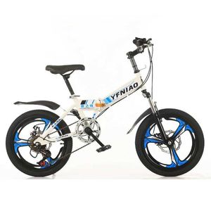Bikes Ride-ons wolface enfants pliable vélo à vélo de montagne 18/20/22 pouces à double disque Brake Shifting Bike 6-14 ans Bike enfant 2022 Nouveau Y240527