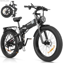 Bikes Ridstar DC-26 Ectric Bicyc 1500W 37 mph Ebike avec 48V 20AH 960Wh