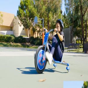 Bikes Riprider 360 Drift Trike - Blauw 16 Voorwiel Drift-driewieler met 3 wielen en achterzwenkwielen voor kinderen vanaf 5 jaar Uni Dhc1D