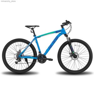 Vélos RU US Livraison gratuite Hiland 3 couleurs 21 vitesses 26/27,5 pouces cadre en acier fourche à suspension frein à disque VTT VTT Q231129