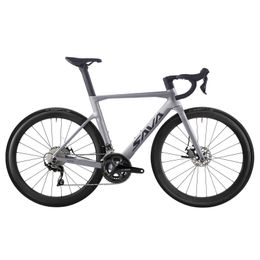 Fietsen Sava A7 Pro Carbon Fiber Road Bike Carbon Frame/Wheels/Standbar Complete fiets met Shimano 105 R7000 22 snelheden Groepsets Sets Y240423