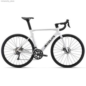 Vélos expédiés des États-Unis/SAVA Vélo de route en fibre de carbone R08 SHIMAN0 SORA R3000 Roues en aluminium 18 vitesses Freins à double disque 9,6 kg Q231129