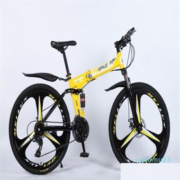 Bike Le nouveau vélo pliant tendance 26 pouces 21 vitesses trois couteau en carbone en acier montagne Racing Hommes et femmes cyclistes Racing6 Drop Livraison DH6Yi