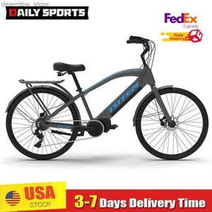 Fietsen tot Atlas 350W Ectric Beach Cruiser Bike 48V 14Ah rovab batterij Etric BicyC LCD Display 7-versnellingsbak met volwassen elektrische fiets L48