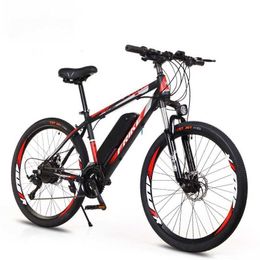 Vélos 26 "Lithium électrique électrique vélo de montagne adulte vitesse variable tout-terrain Booster vélo Q240603