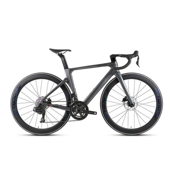 Bikes Twitter 2024 R12 Pro Wheel Peak EDS-2 * 13S Radio Variable Pan de carbone Fibre Road Bicycle 700 * 25C Handle de carbone de roue en aluminium Q240523
