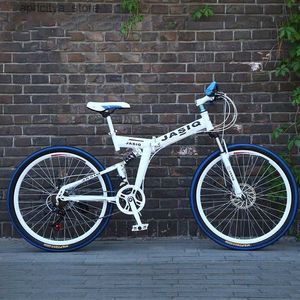 Fietsen variabele snelheid vouw mountainbike voor volwassen doub schijf rem schok absorptie fiets cycling city 26 in nieuwe 2024 dropshipping l48