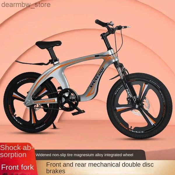 Bicicletas Wolface Magnesium Aloy Mountain Bike Estudiantes de la escuela primaria de 7 a 14 años Bicyc Bicyc Bydc 18 pulgadas L48