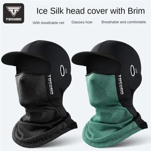 Fietsen Summer Balaclava heren fietsenkappen UV -bescherming Volledig gezicht Motorfietsmasker Women Hat Cooling Sportuitrusting 231220