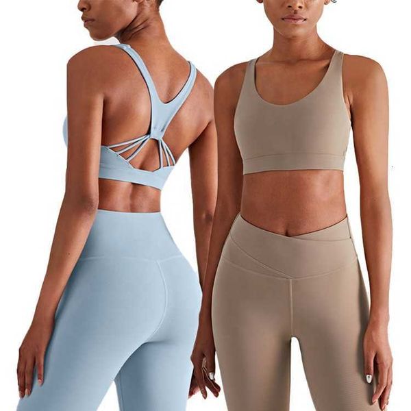 Bikini Air Soutien-Gorge Culotte Femmes Nouveau Sexy Taille Basse ThongNaked Sentiment Sport Sexe Haute Taille Croisée Doux Leggings Gym Fitness 2 Pièce Yoga Ensemble