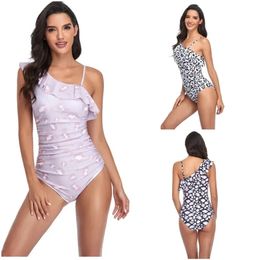 Bikini badpak Leopard Print Swimwear uit één stuk zwempak sexy bikini set dames sexy badmode vrouwelijke biquini 2021