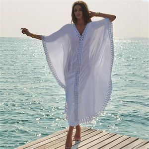 Traje de baño suelto de encaje para cubrir Bikini, vestido de playa para mujer, verano 2021, traje de baño para mujer, ropa de baño, túnica, Sarong, Pareo, sarongs