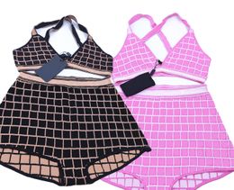 Bikini Designer Sexy Beach Bikinis Swim Fashion Lettre de mode imprimé Lacet Up Summer Split Swimsuit for Women 731797