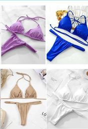 Bikini Designer Swimwear Designer Bikini Swimwear Femme Bikini Set Fashion Swimsuit Backless Swimswear Sexy Bathing maillot de bain Fashion Designer Femmes Vêtements