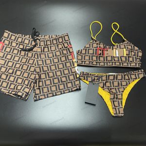 Bikini Diseñador Traje de baño Diseñador Bikini Amantes de las letras Traje de baño Traje de baño Bikinis Pantalones cortos Push Up Acolchado Traje de baño para mujer Summer Beach Swim Short Trunks para hombres