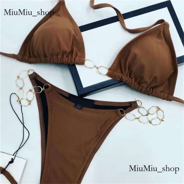 Bikini Designer Swimwear Women's Swwears Sexy Swimsuit Femmes Bathing Suite Costumes Bikinis Sex Low Raise Triangle imprimé Modèle 962